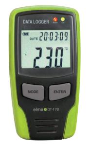 Elma DT-172 temperature and moist data logger with display