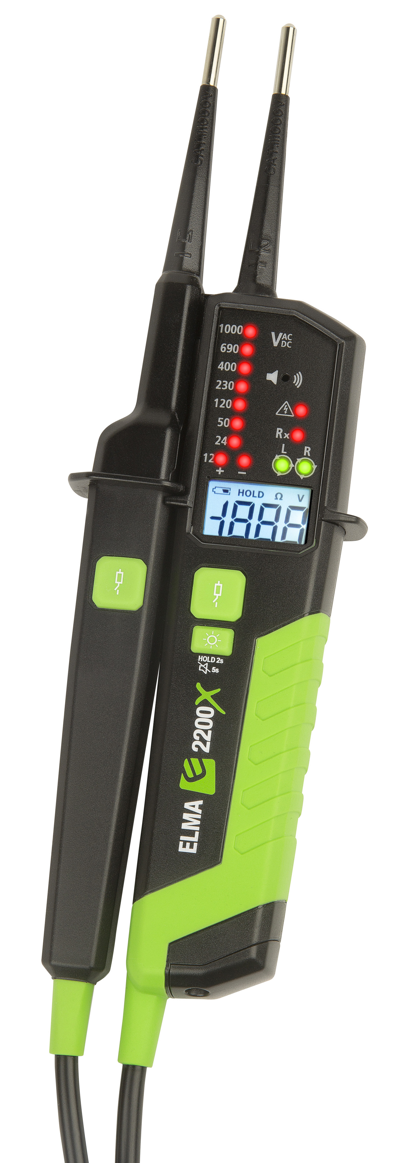 Elma 2200X - Cat. IV voltage tester, with digital display